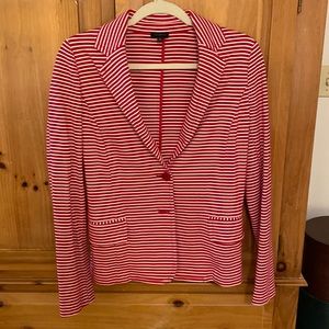 Talbots red and white Medium jacket